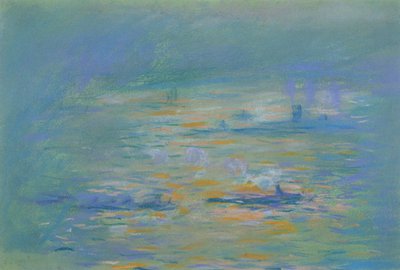 Tugboats on the River Thames by Claude Monet